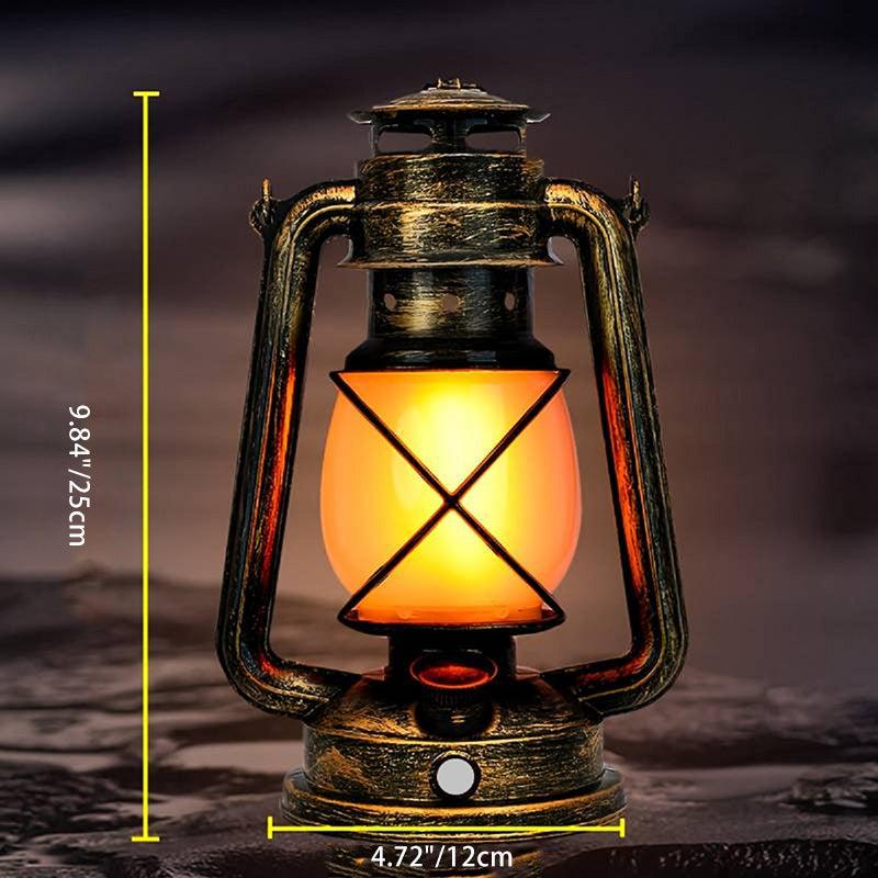 Traditional Vintage USB Horse Lamp Round ABS LED Table Lamp for Living Room