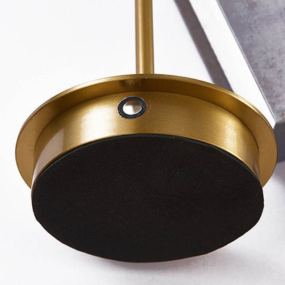 Modern Minimalist USB LED Round Metal Table Lamp for Bedroom