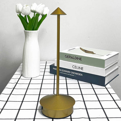 Modern Minimalist USB LED Round Metal Table Lamp for Bedroom