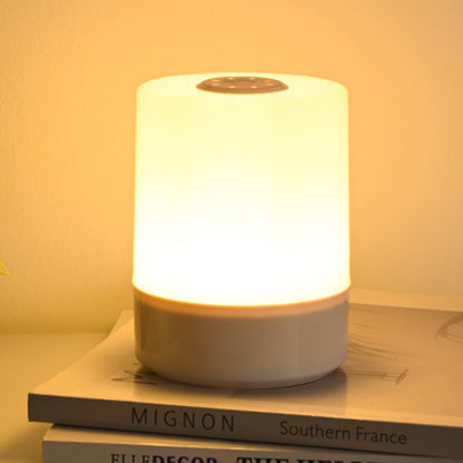 Modern Minimalist USB Round Cylinder ABS LED Table Lamp