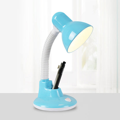 Contemporary Scandinavian Pencil Holder Cone Plastic 1-Light Table Lamp for Bedroom