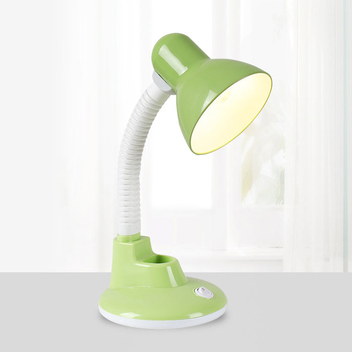 Contemporary Scandinavian Pencil Holder Cone Plastic 1-Light Table Lamp for Bedroom