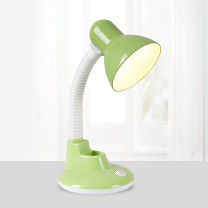Contemporary Scandinavian Pencil Holder Cone Plastic 1-Light Table Lamp for Bedroom