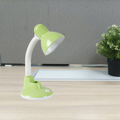 Contemporary Scandinavian Pencil Holder Cone Plastic 1-Light Table Lamp for Bedroom