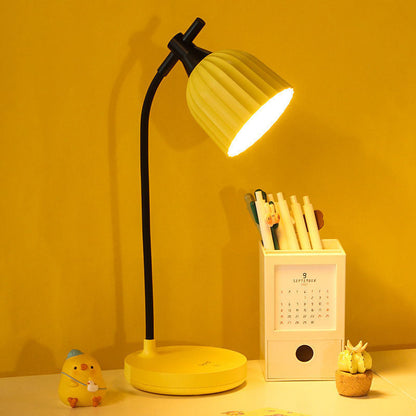 Modern Minimalist Round Foldable ABS LED Table Lamp for Living Room