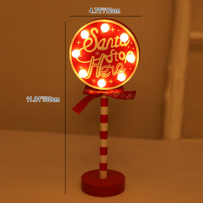 Moderne Art Deco Round Octagon Rectangle Crown Christmas Hat Metal Wood LED Table Lamp for Bedroom