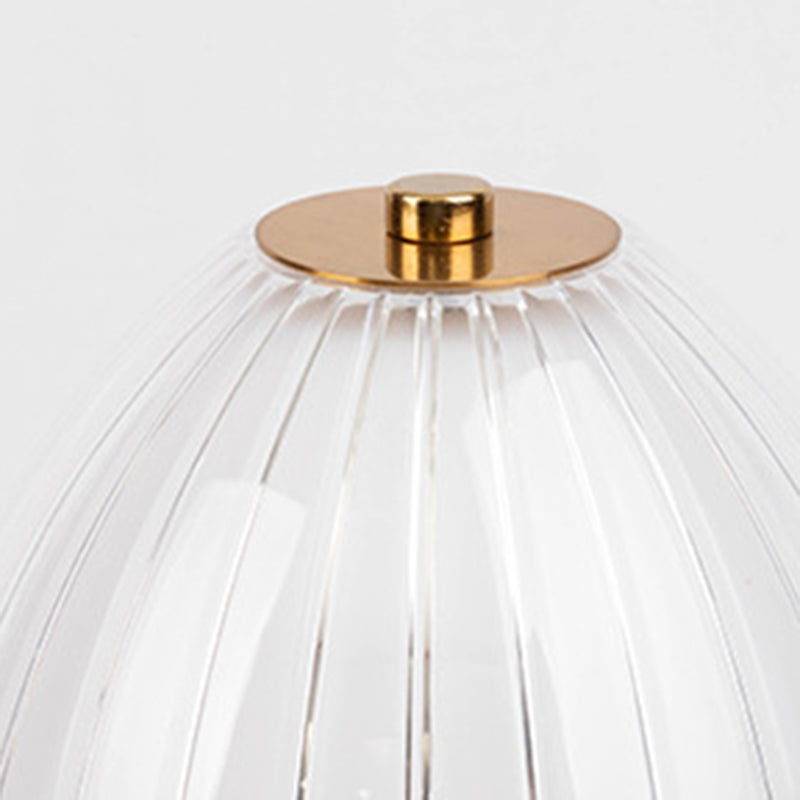Modern Minimalist Round Semi-Cone PC Iron LED Table Lamp for Living Room