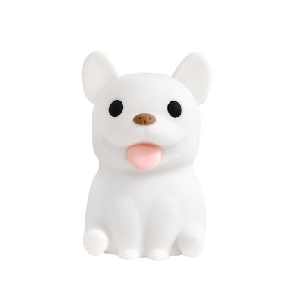 Contemporary Creative Kids Rechargeable Bulldog LED Table Lamp Night Light for Bedroom