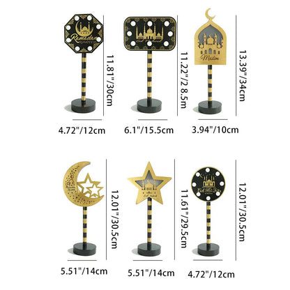Contemporary Creative Battery Decorative Moon Star LED Table Lamp for Bedroom