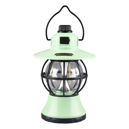 Contemporary Retro Waterproof Rechargeable LED Lantern Hanging Table Lamp Outdoor Light for Garden