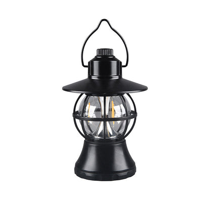 Contemporary Retro Waterproof Rechargeable LED Lantern Hanging Table Lamp Outdoor Light for Garden