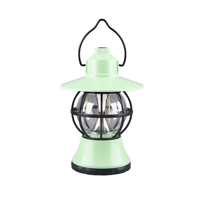 Contemporary Retro Waterproof Rechargeable LED Lantern Hanging Table Lamp Outdoor Light for Garden