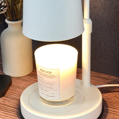 Contemporary Scandinavian Iron Adjustable Dimmable Cylinder 1-Light Table Lamp for Bedroom