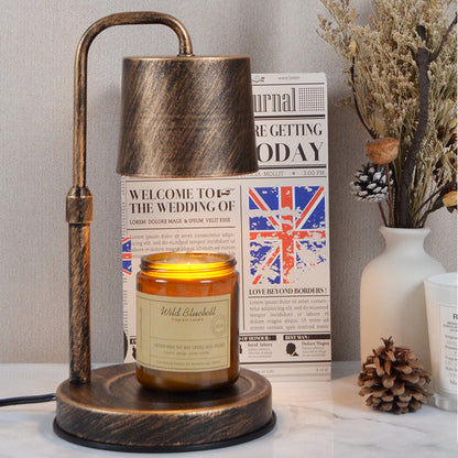 Contemporary Scandinavian Iron Adjustable Dimmable Cylinder 1-Light Table Lamp for Bedroom