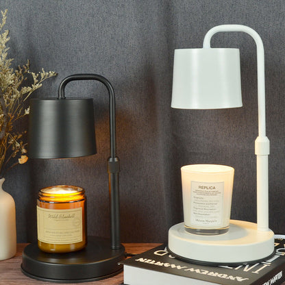 Contemporary Scandinavian Iron Adjustable Dimmable Cylinder 1-Light Table Lamp for Bedroom