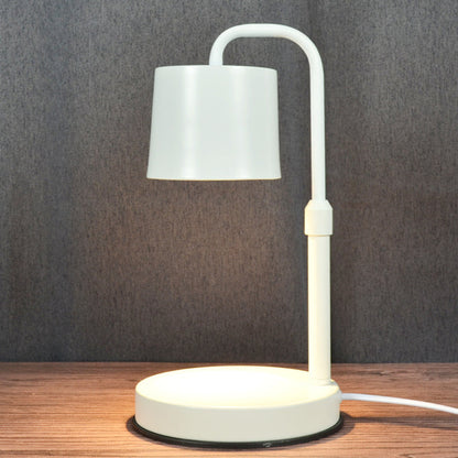 Contemporary Scandinavian Iron Adjustable Dimmable Cylinder 1-Light Table Lamp for Bedroom