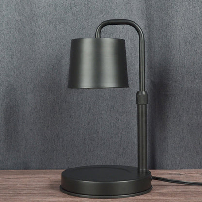 Contemporary Scandinavian Iron Adjustable Dimmable Cylinder 1-Light Table Lamp for Bedroom