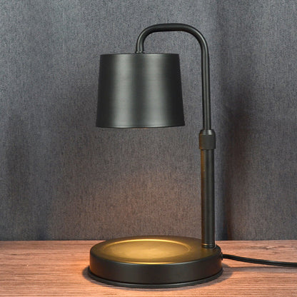 Contemporary Scandinavian Iron Adjustable Dimmable Cylinder 1-Light Table Lamp for Bedroom