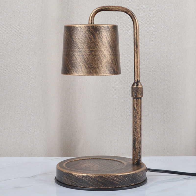 Contemporary Scandinavian Iron Adjustable Dimmable Cylinder 1-Light Table Lamp for Bedroom