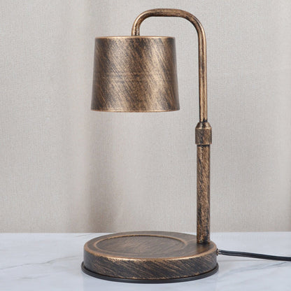 Contemporary Scandinavian Iron Adjustable Dimmable Cylinder 1-Light Table Lamp for Bedroom