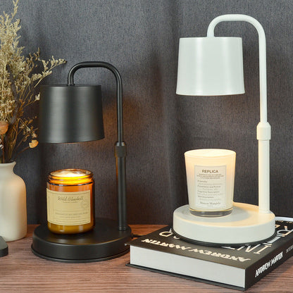 Contemporary Scandinavian Iron Adjustable Dimmable Cylinder 1-Light Table Lamp for Bedroom