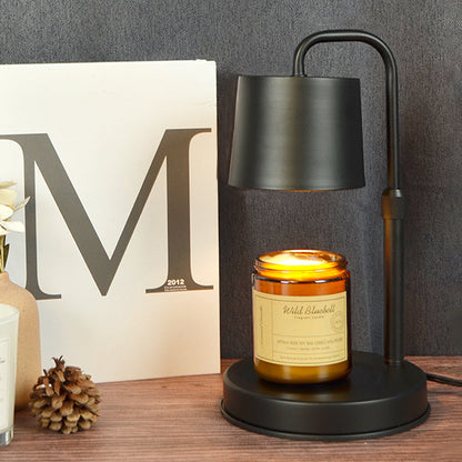 Contemporary Scandinavian Iron Adjustable Dimmable Cylinder 1-Light Table Lamp for Bedroom