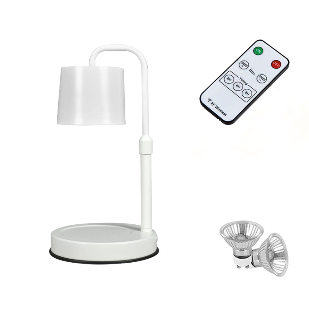 Contemporary Scandinavian Iron Adjustable Dimmable Cylinder 1-Light Table Lamp for Bedroom