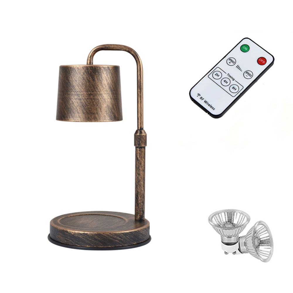 Contemporary Scandinavian Iron Adjustable Dimmable Cylinder 1-Light Table Lamp for Bedroom