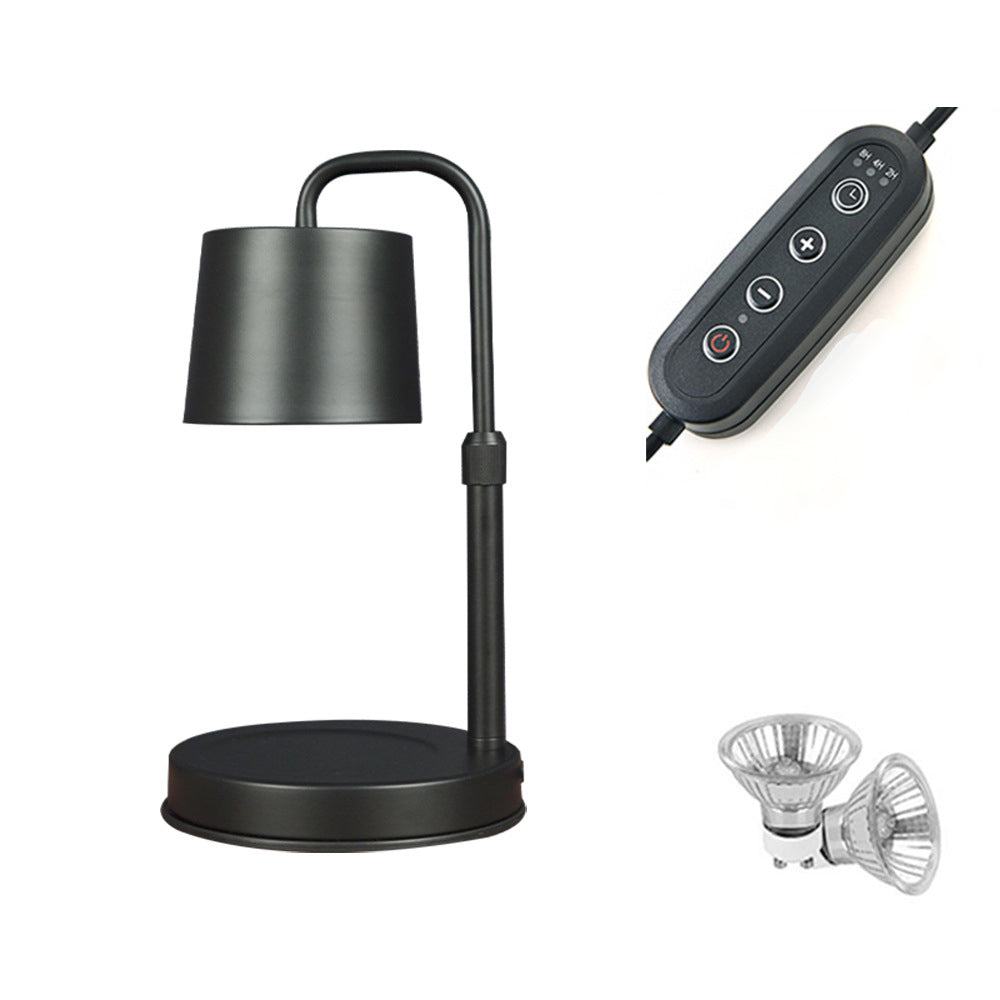 Contemporary Scandinavian Iron Adjustable Dimmable Cylinder 1-Light Table Lamp for Bedroom