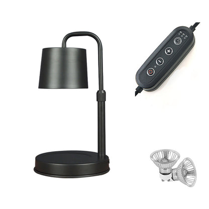 Contemporary Scandinavian Iron Adjustable Dimmable Cylinder 1-Light Table Lamp for Bedroom
