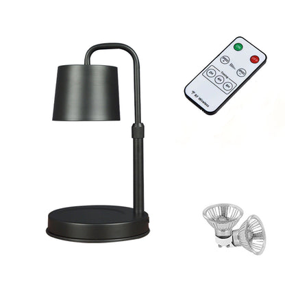 Contemporary Scandinavian Iron Adjustable Dimmable Cylinder 1-Light Table Lamp for Bedroom