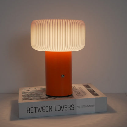 Contemporary Scandinavian Rechargeable Iron PC Cylinder LED Table Lamp Night Light for Bedside