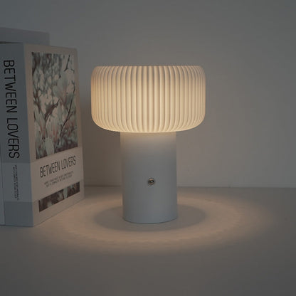 Contemporary Scandinavian Rechargeable Iron PC Cylinder LED Table Lamp Night Light for Bedside