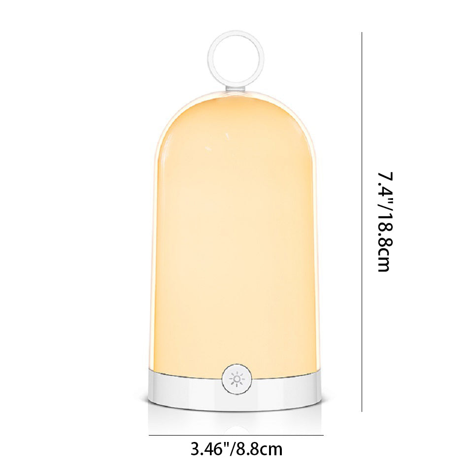 Modern Simplicity Waterproof Rechargeable Cylinder ABS PC LED Table Lamp Outdoor Light for Garden