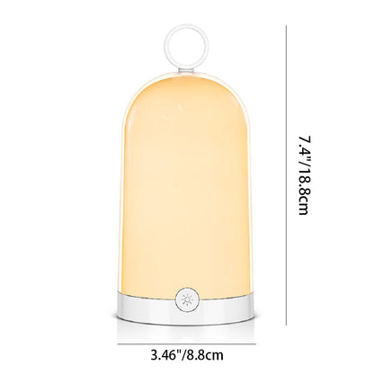 Modern Simplicity Waterproof Rechargeable Cylinder ABS PC LED Table Lamp Outdoor Light for Garden