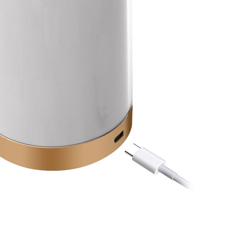 Modern Simplicity Waterproof Rechargeable Cylinder ABS PC LED Table Lamp Outdoor Light for Garden
