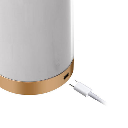 Modern Simplicity Waterproof Rechargeable Cylinder ABS PC LED Table Lamp Outdoor Light for Garden
