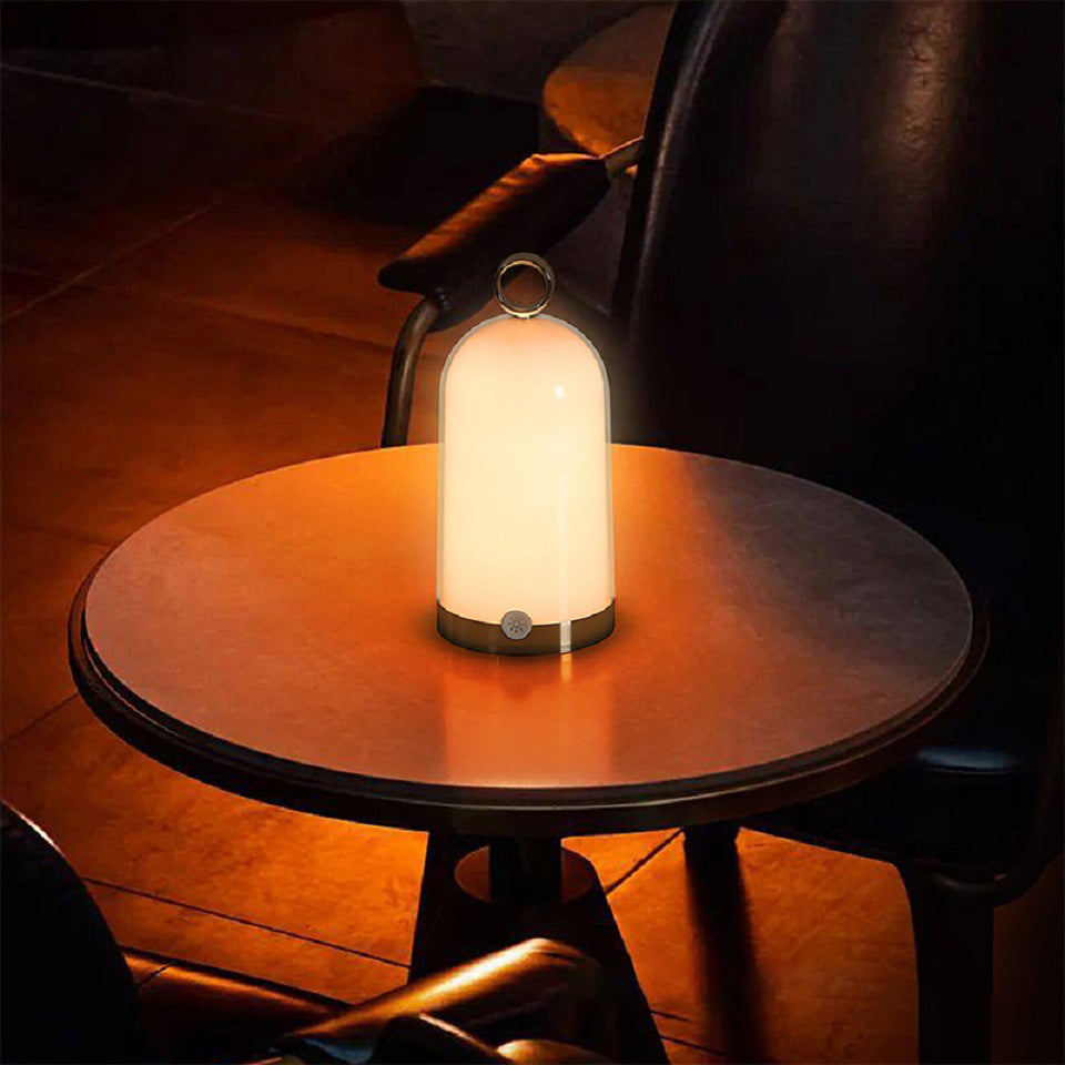 Modern Simplicity Waterproof Rechargeable Cylinder ABS PC LED Table Lamp Outdoor Light for Garden