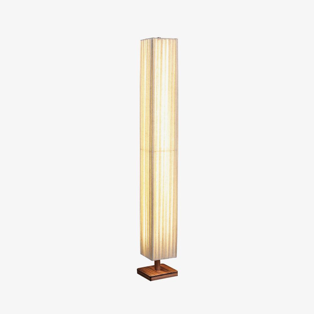 Bailey Floor Lamp with LED, Warm Light, Fabric Shade
