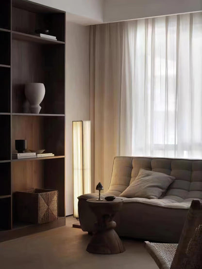 Bailey Floor Lamp with LED, Warm Light, Fabric Shade