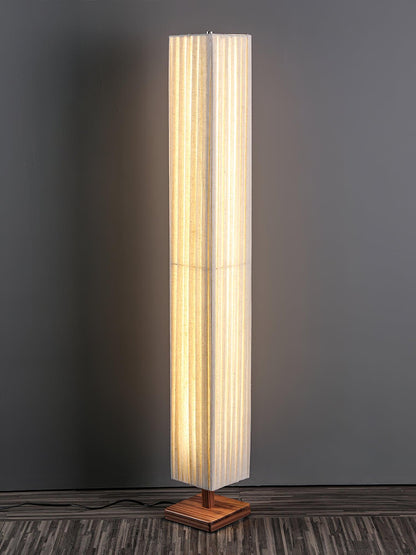 Bailey Floor Lamp with LED, Warm Light, Fabric Shade