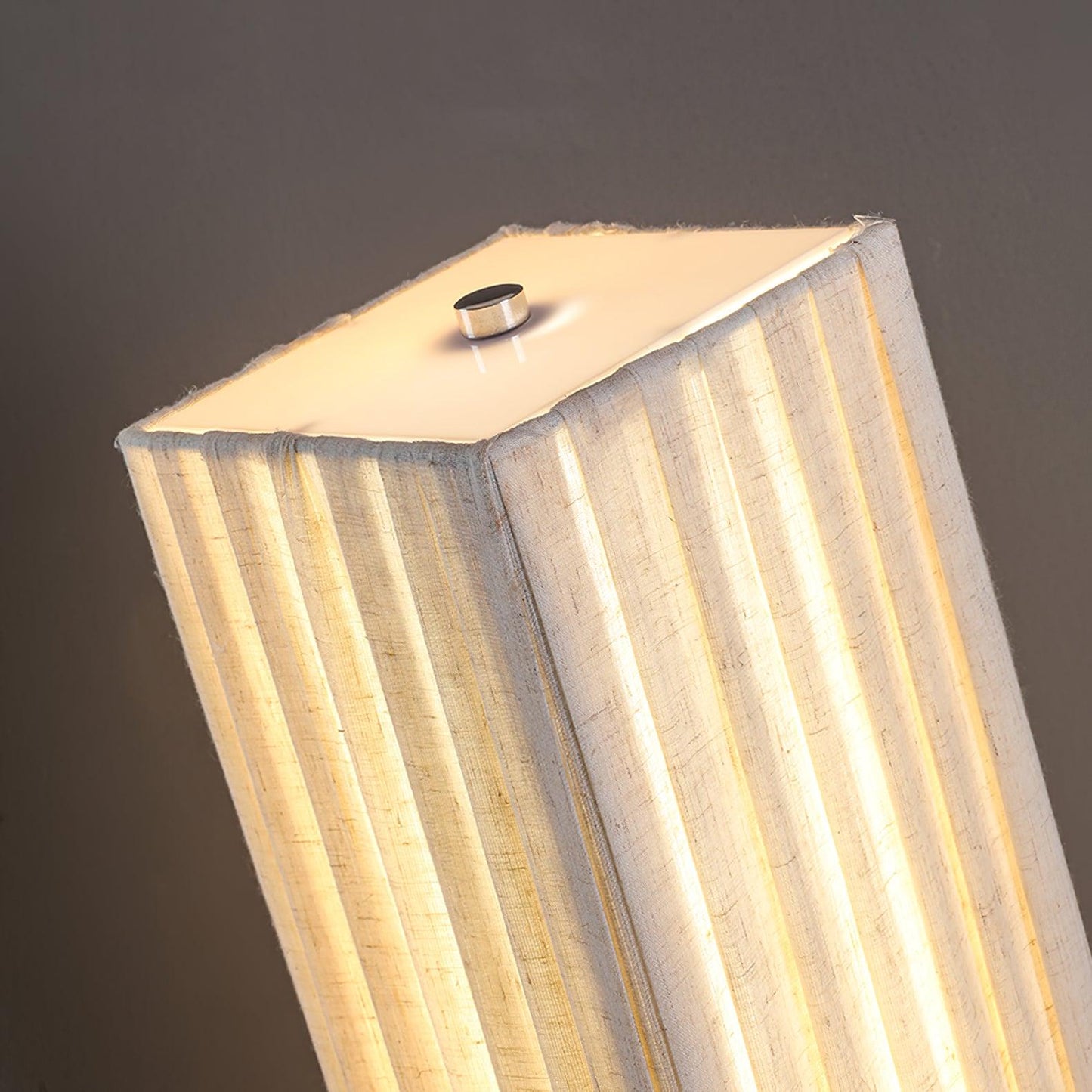 Bailey Floor Lamp with LED, Warm Light, Fabric Shade