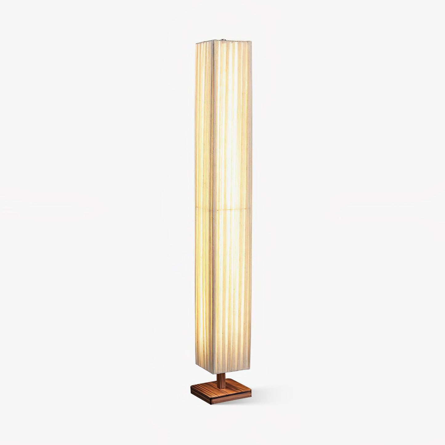 Bailey Floor Lamp with LED, Warm Light, Fabric Shade