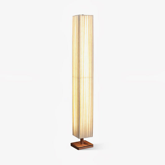 Bailey Floor Lamp with LED, Warm Light, Fabric Shade