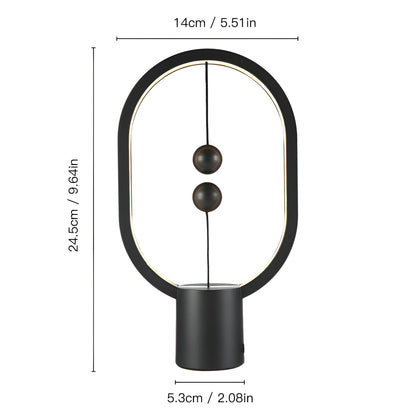 LED BalanceGlow Lamp - Elegant Mood Lighting & USB Charge