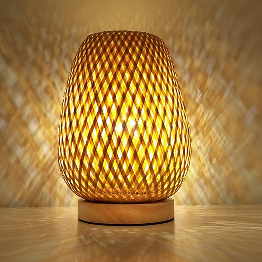 Aura Lamp - Bamboo USB Table Lamp for Bedroom Decor