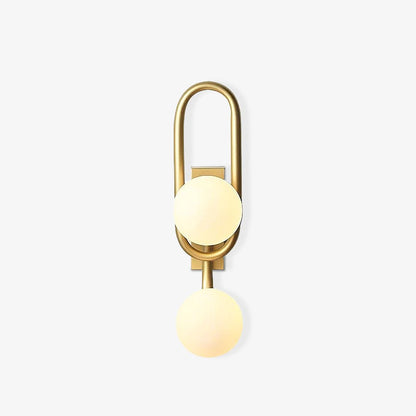 Belisto Wall Lamp - Gold Metal & Glass, G9 Bulb, Indoor