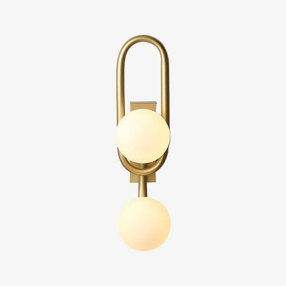 Belisto Wall Lamp - Gold Metal & Glass, G9 Bulb, Indoor