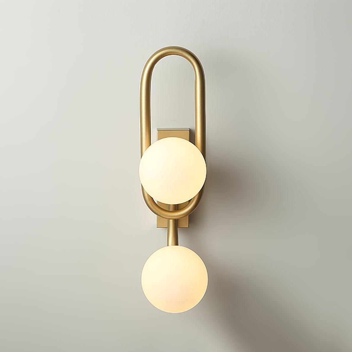 Belisto Wall Lamp - Gold Metal & Glass, G9 Bulb, Indoor