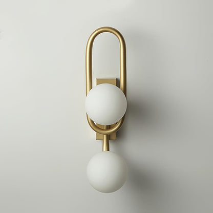 Belisto Wall Lamp - Gold Metal & Glass, G9 Bulb, Indoor
